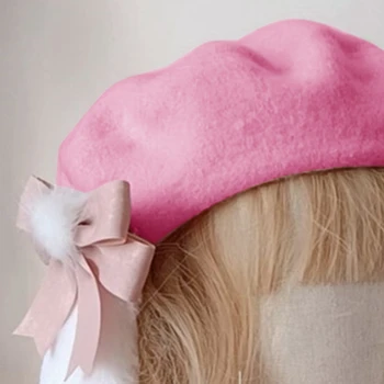 Повседневная японская Зимне-осенняя женская Ветрозащитная шляпа для художника на открытом воздухе