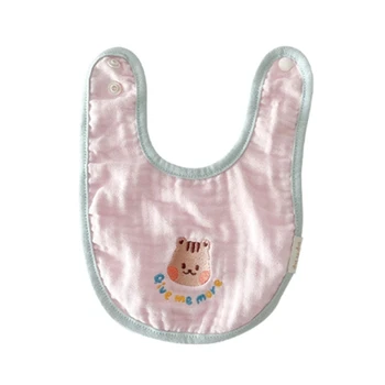 L5YF Слюнявый нагрудник для новорожденных, полотенце для слюноотделения, высокопоглощающая ткань от отрыжки для младенцев Solid