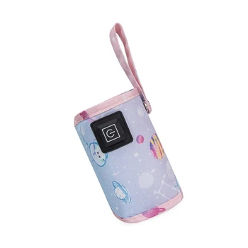 Чехол для бутылочки для кормления ребенка с питанием от USB, портативная грелка для молочных бутылок, многофункциональная крышка с постоянной температурой