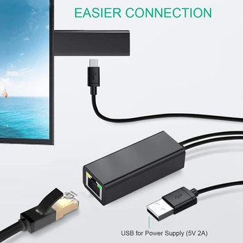 Адаптер Ethernet с кабелем питания для TV Stick (2-го поколения), 4K Stick