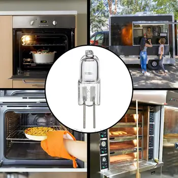 Кухонный прибор, Галогенная лампа, 20 Вт, сменная лампа для бытовой техники, 280 люмен, Сменные лампы для микроволновой печи для дома