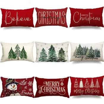 Рождественские принты, домашний декор, Чехлы для диванов, Вечерние Автомобильные постельные принадлежности 30 см-50 см