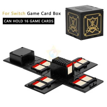 Для Switch Коробка для игровых карт, складной футляр для карт 16 в 1, портативный держатель для карт, Противоударный чехол для хранения Nintendo Switch OLED