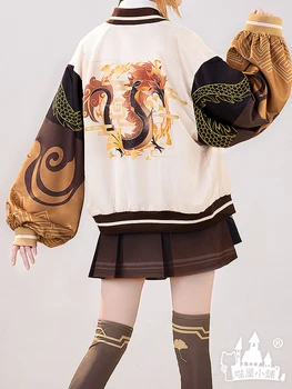 Игровой костюм для косплея Genshin Impact Zhongli, Модное Милое повседневное платье, Одежда для ролевых игр для вечеринок, S-XXL