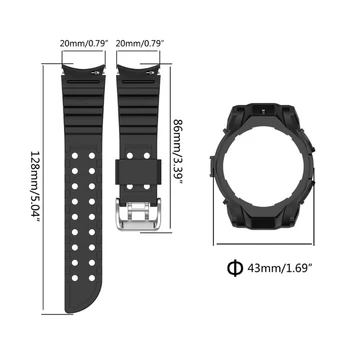 Защитный чехол для Умных часов и ремешок для часов на Бампере С защитой от царапин P9JB