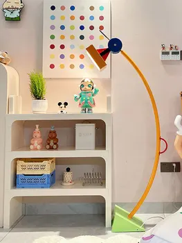 Торшер Дизайнерский Креативный Цветной Геометрический Гостиная Спальня Детская Защита Глаз Обучающая Светодиодная Настольная Лампа Декор Для Комнаты