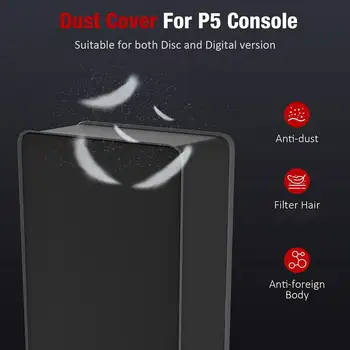 Для консоли PS5 Slim Пылезащитный чехол для PS5 Slim Версия оптического привода/цифровая версия Универсальный пылезащитный чехол